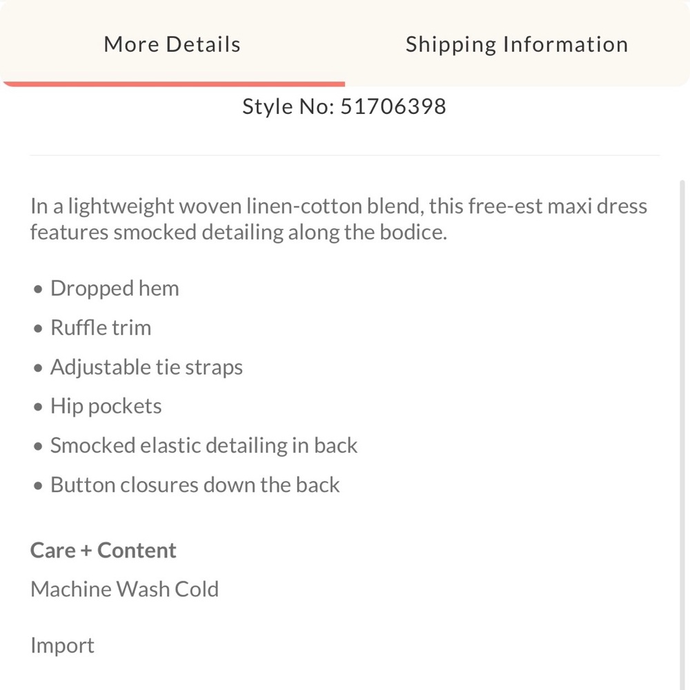 Free People Orange Linen Dress - Picture 11 of 12